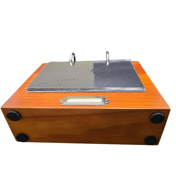 Pottery Barn 4x6 Wooden Roland Frame With Metal Rings & Display Slot NIB JJ4002 - Picture 8 of 9